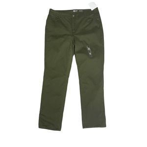 NWT Style & Co Plus High Slim Leg Jeans Evening Olive